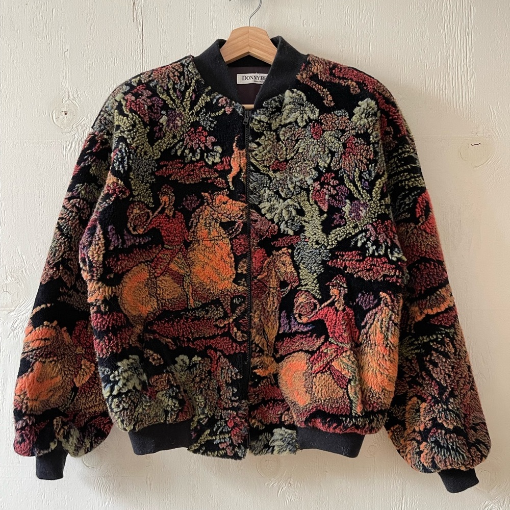 Donny Brooks 80’s Faux Fur Equestrian Bomber